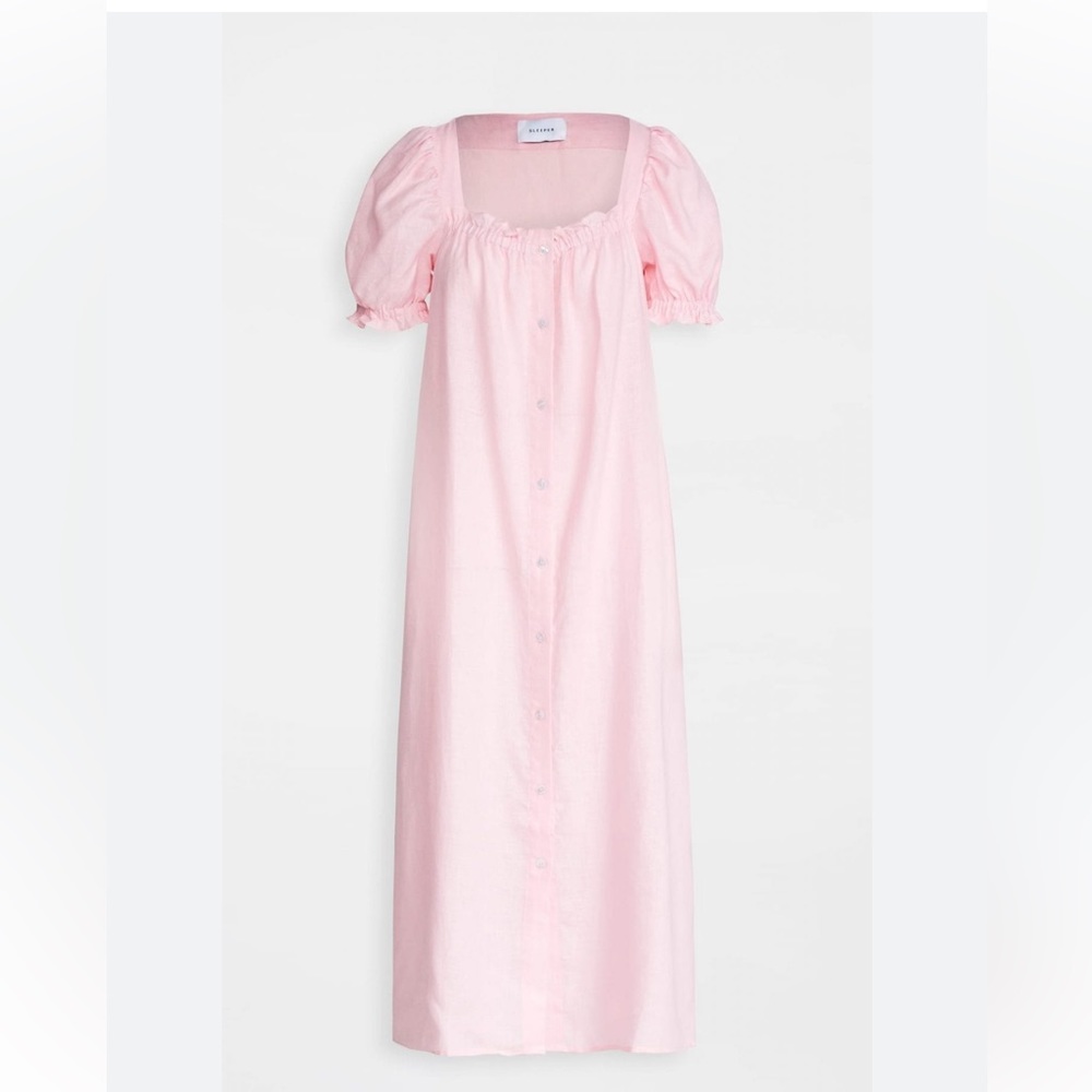 SLEEPER purple midi Brigitte dress. Xl